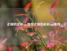 正规的足彩app推荐正规的足彩app推荐
