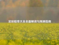 足彩赔率大全全面解读与预测指南