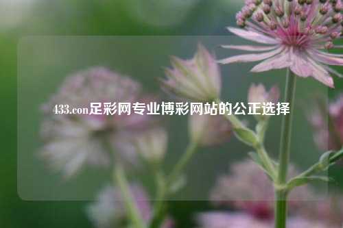 433.con足彩网专业博彩网站的公正选择