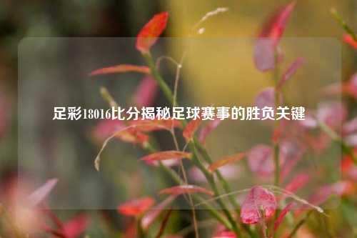 足彩18016比分揭秘足球赛事的胜负关键