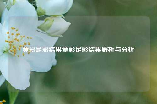 竞彩足彩结果竞彩足彩结果解析与分析