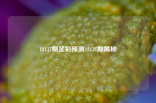 18137期足彩预测18137期揭秘