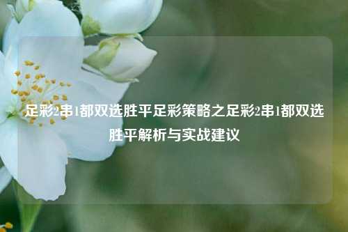 足彩2串1都双选胜平足彩策略之足彩2串1都双选胜平解析与实战建议